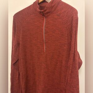 Lululemon red Quarter-Zip surge Pullover men’s large